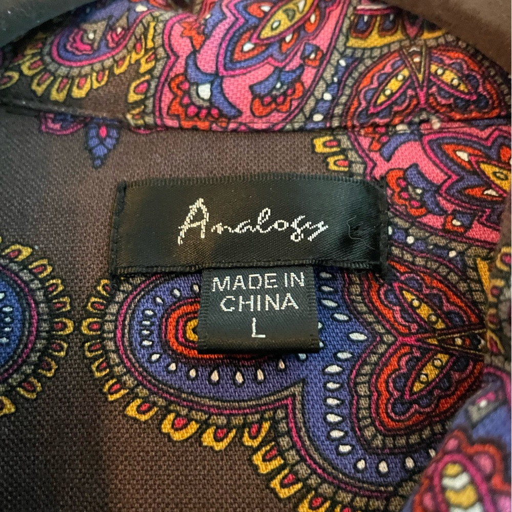 ANALOGY PAISLEY PATTERNED JACKET LARGE - Picture 11 of 13